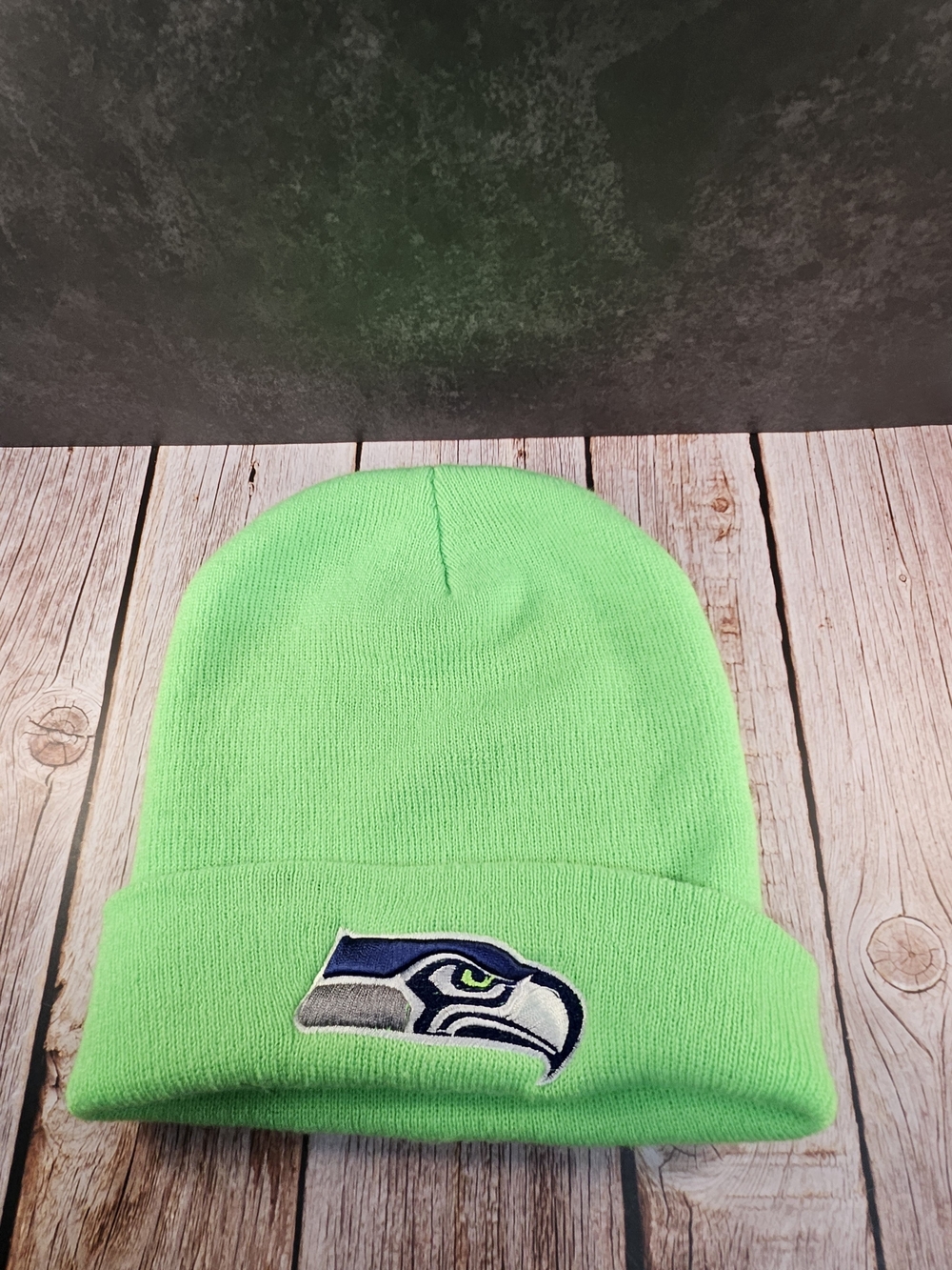 Seattle Seahawks Neon Green Knit Beanie